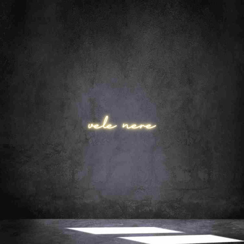 Individuelles Neon: vele nere