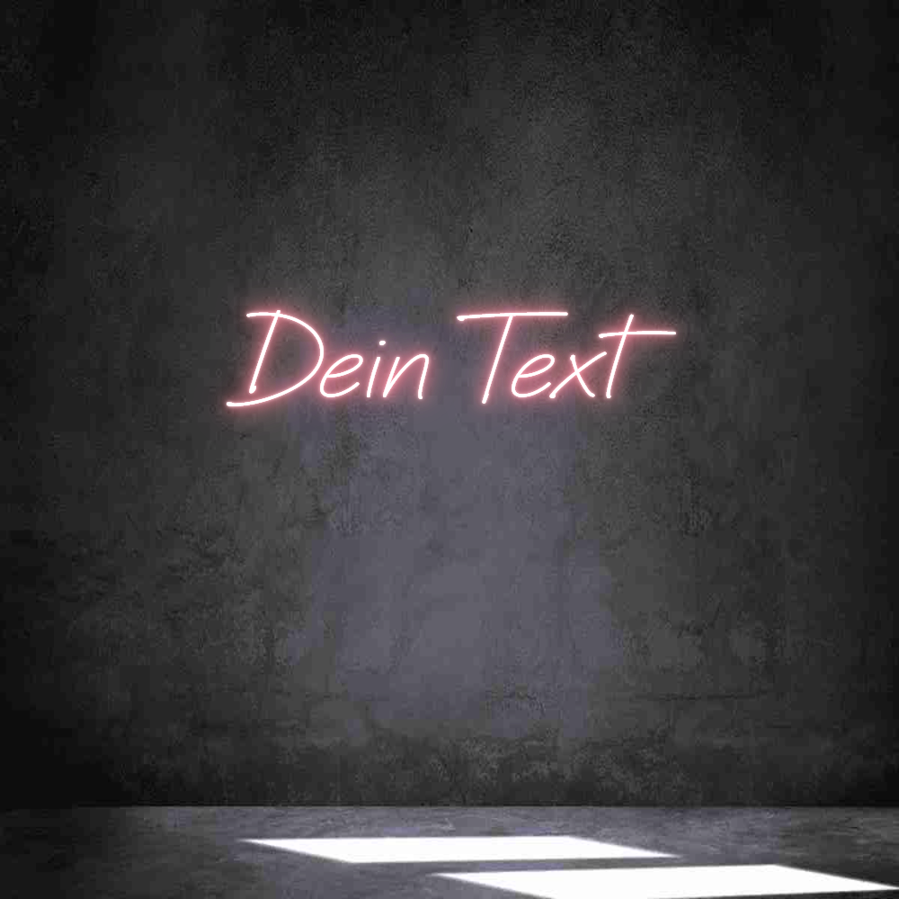 Individuelles Neon: Dein Text