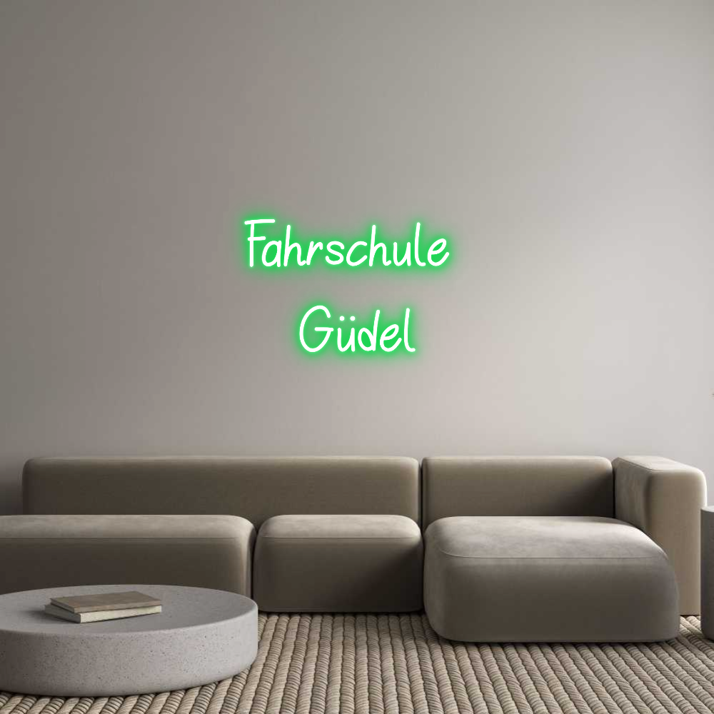 Individuelles Neon: Fahrschule 
...