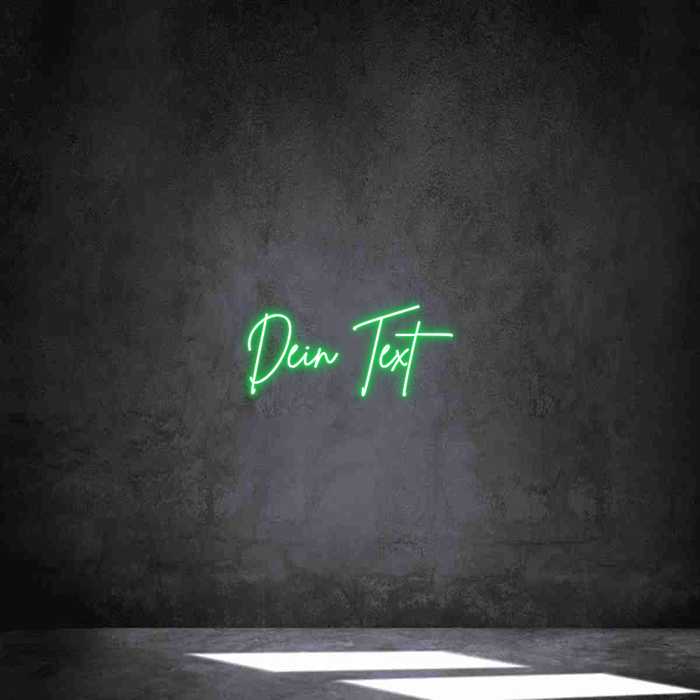 Individuelles Neon: Dein Text