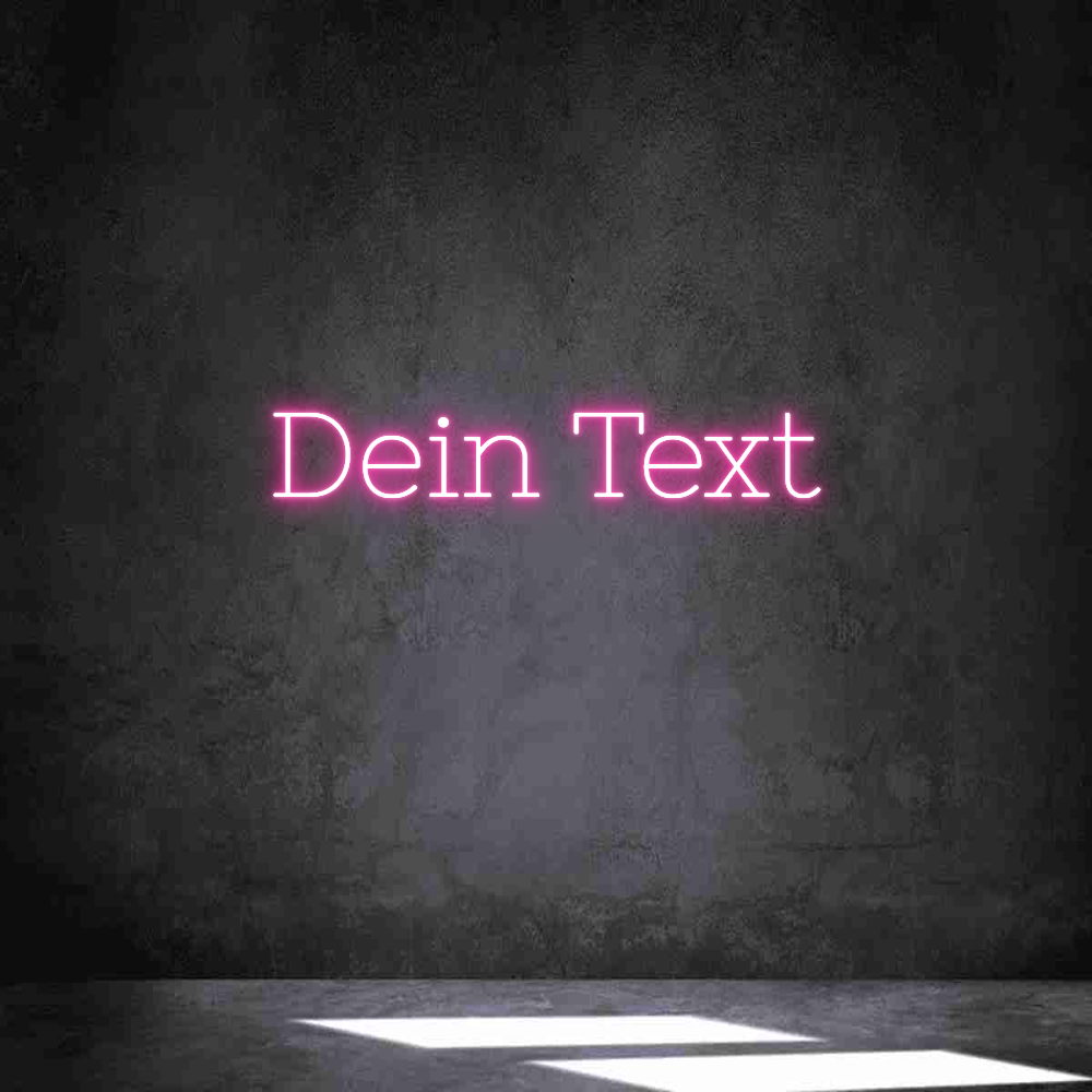 Individuelles Neon: Dein Text