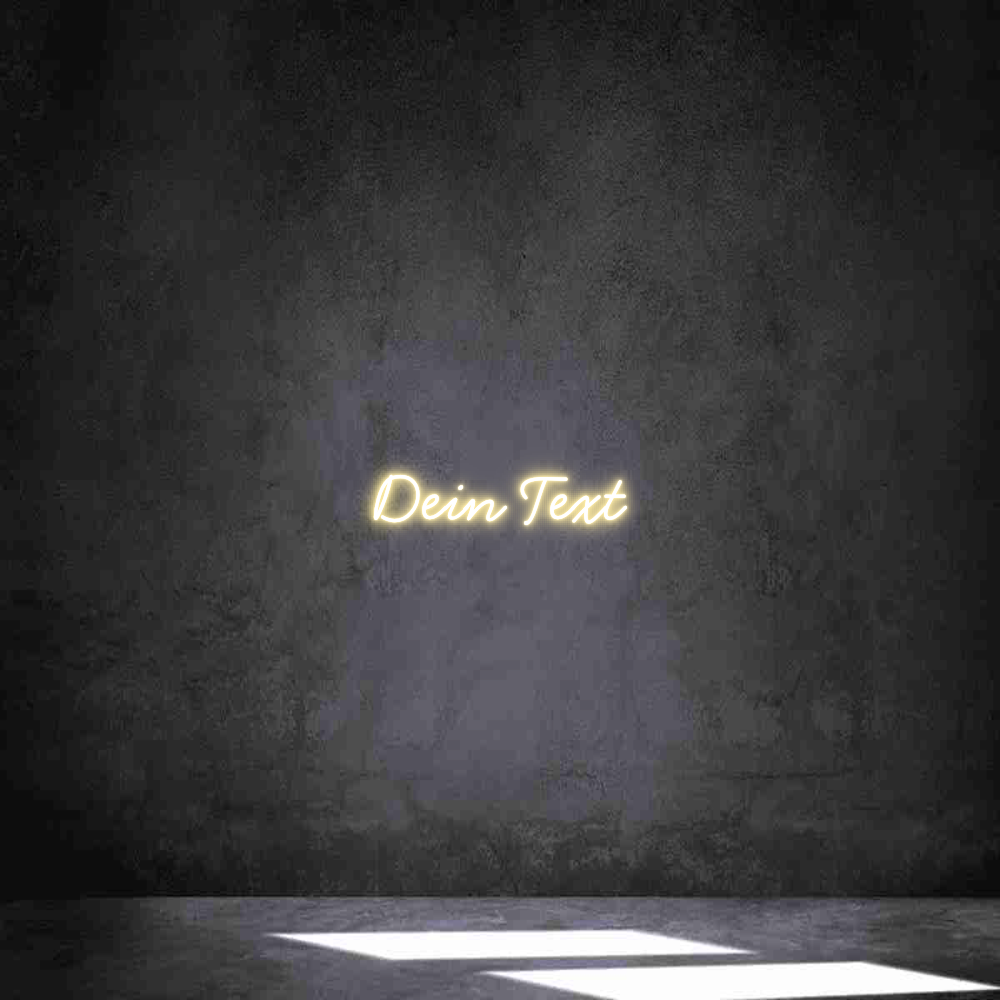 Individuelles Neon: Dein Text