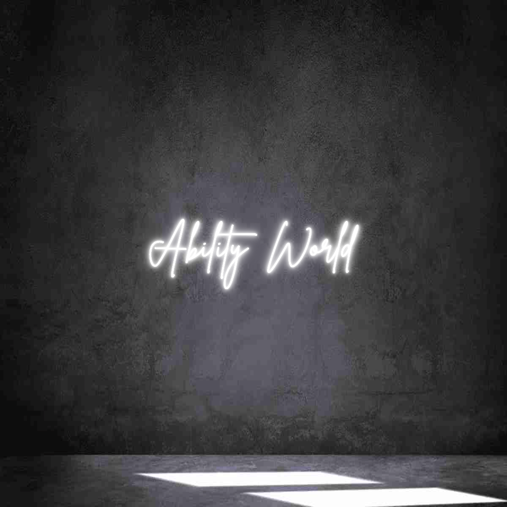 Individuelles Neon: Ability World