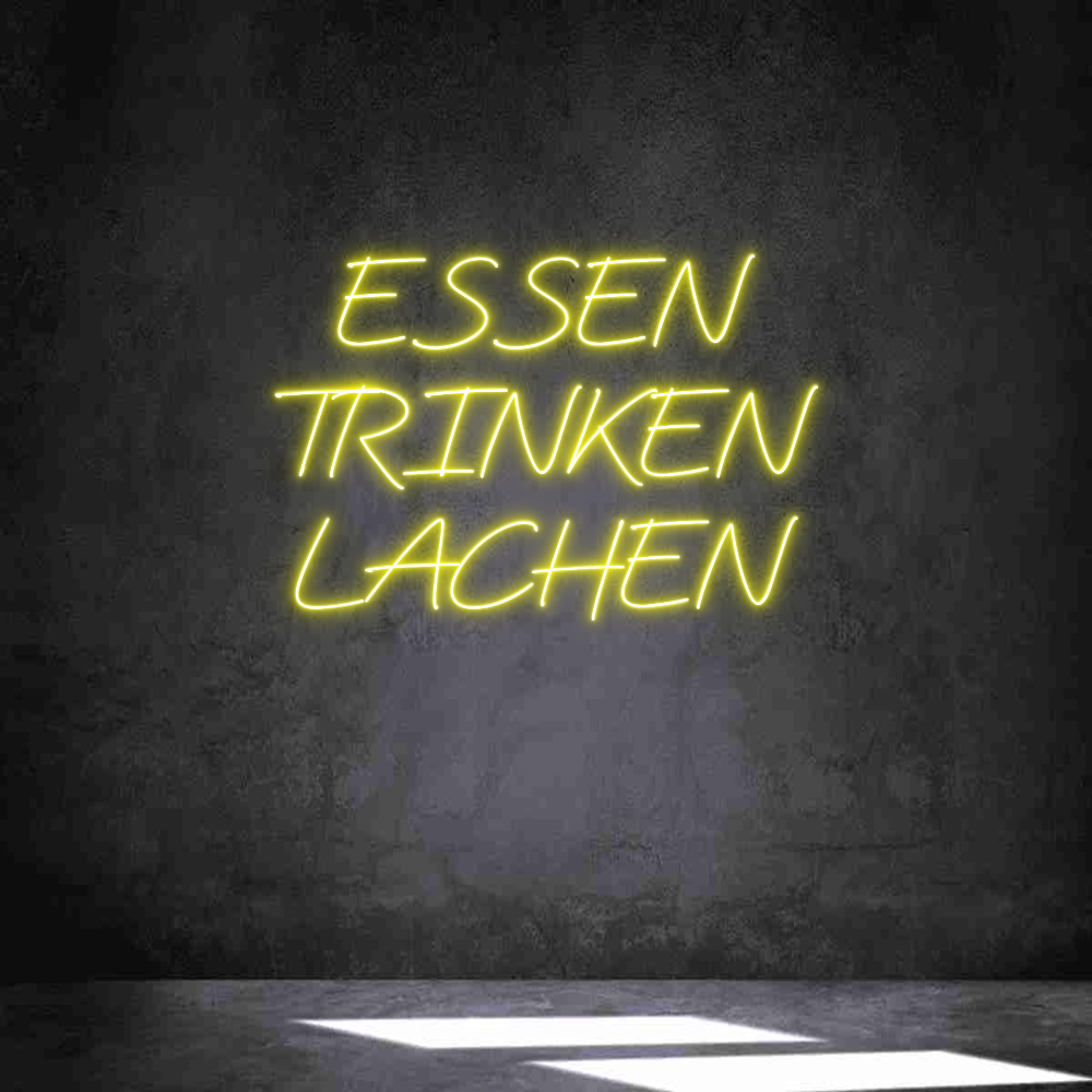Individuelles Neon: ESSEN
TRINKE...