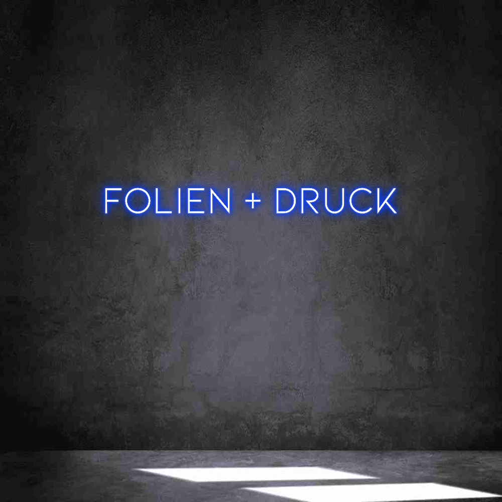 Individuelles Neon: Folien + Druck