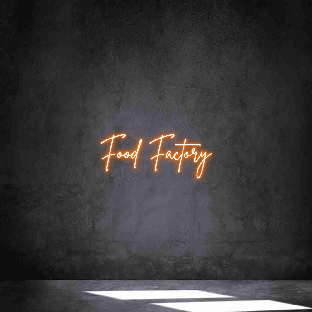 Individuelles Neon: Food Factory