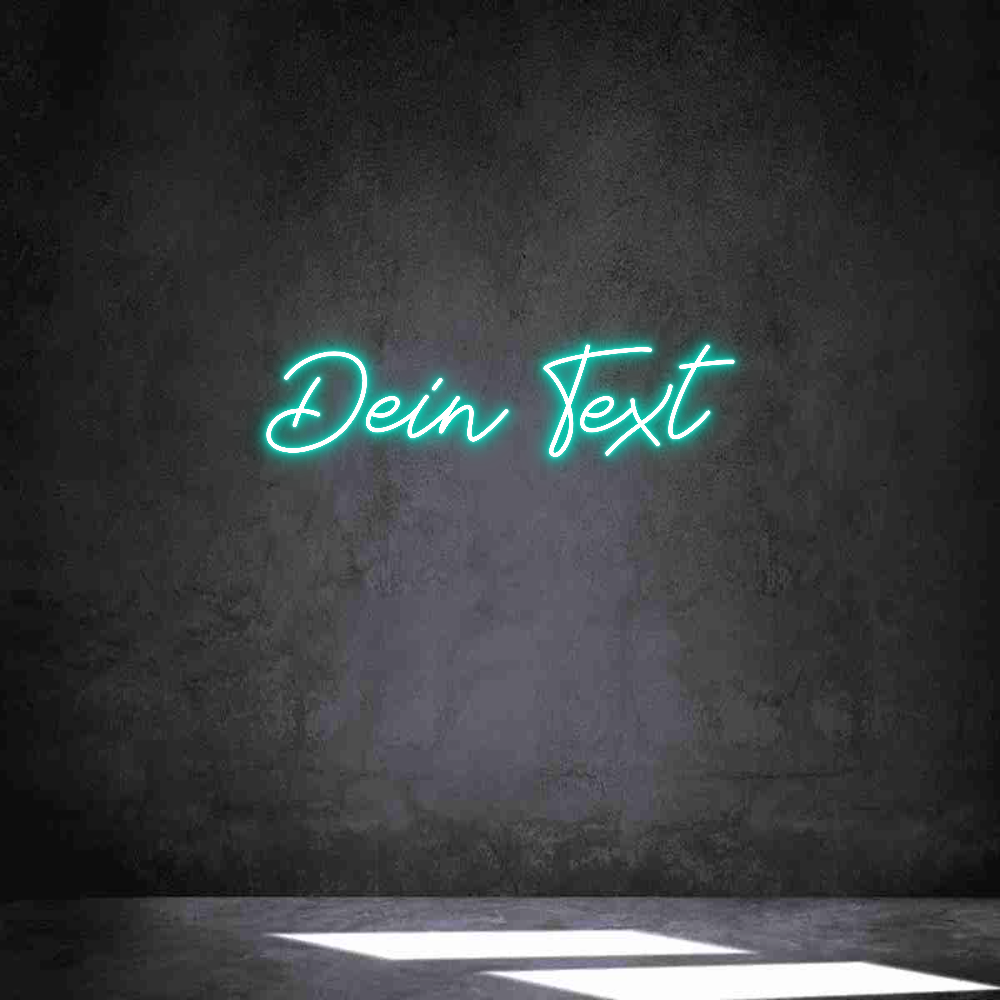 Individuelles Neon: Dein Text