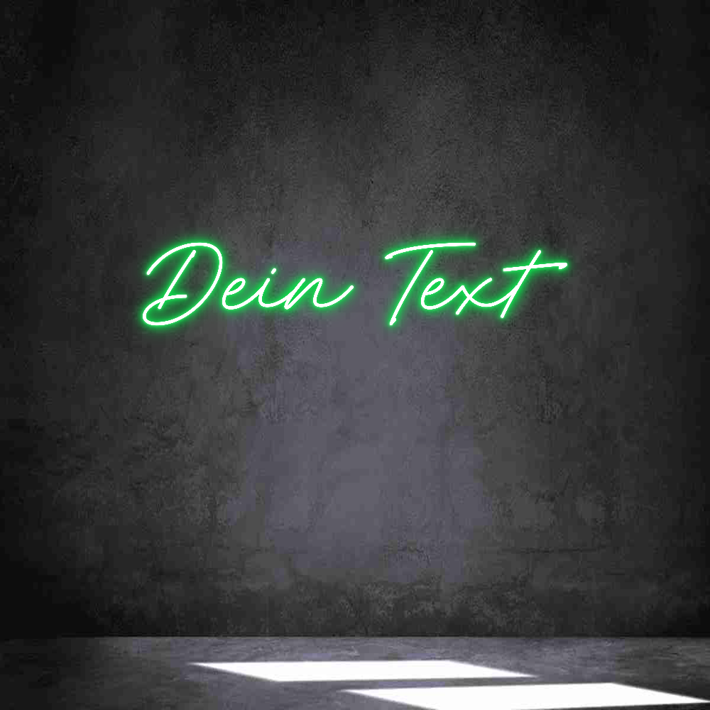 Individuelles Neon: Dein Text