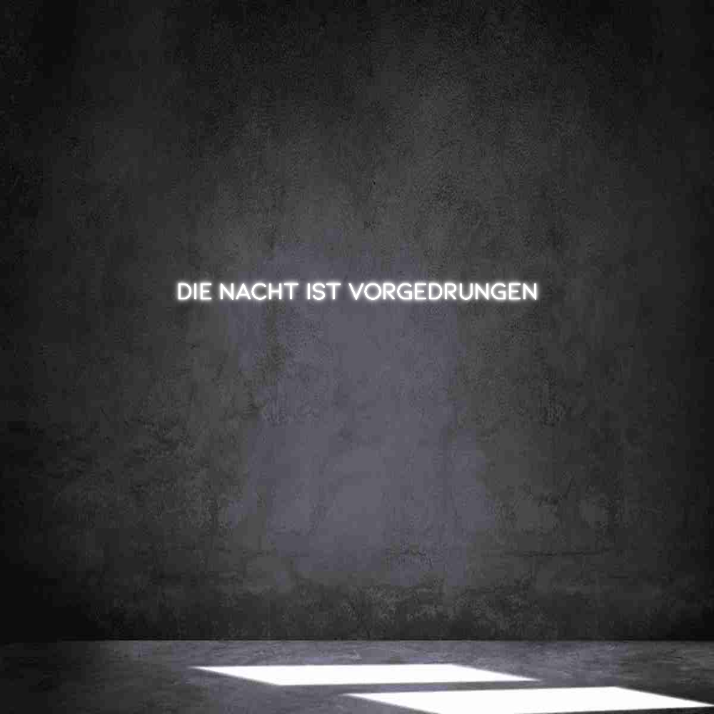 Individuelles Neon: DIE NACHT IST...