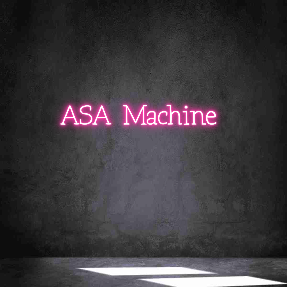 Individuelles Neon: ASA Machine