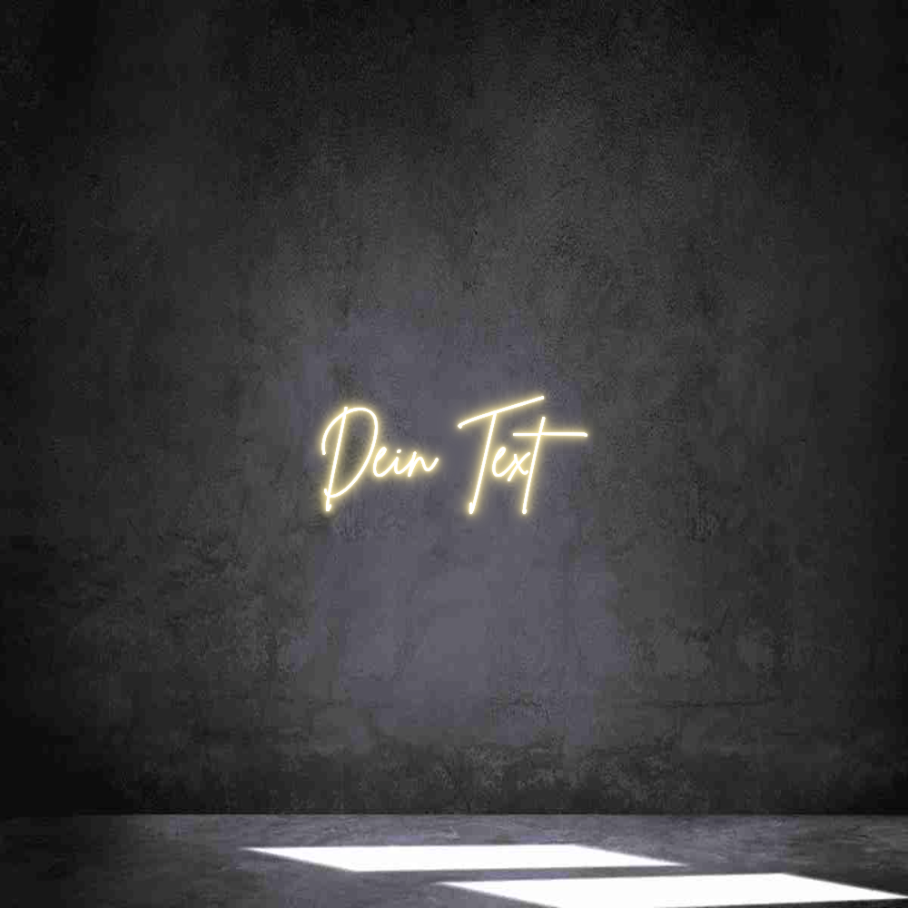 Individuelles Neon: Dein Text