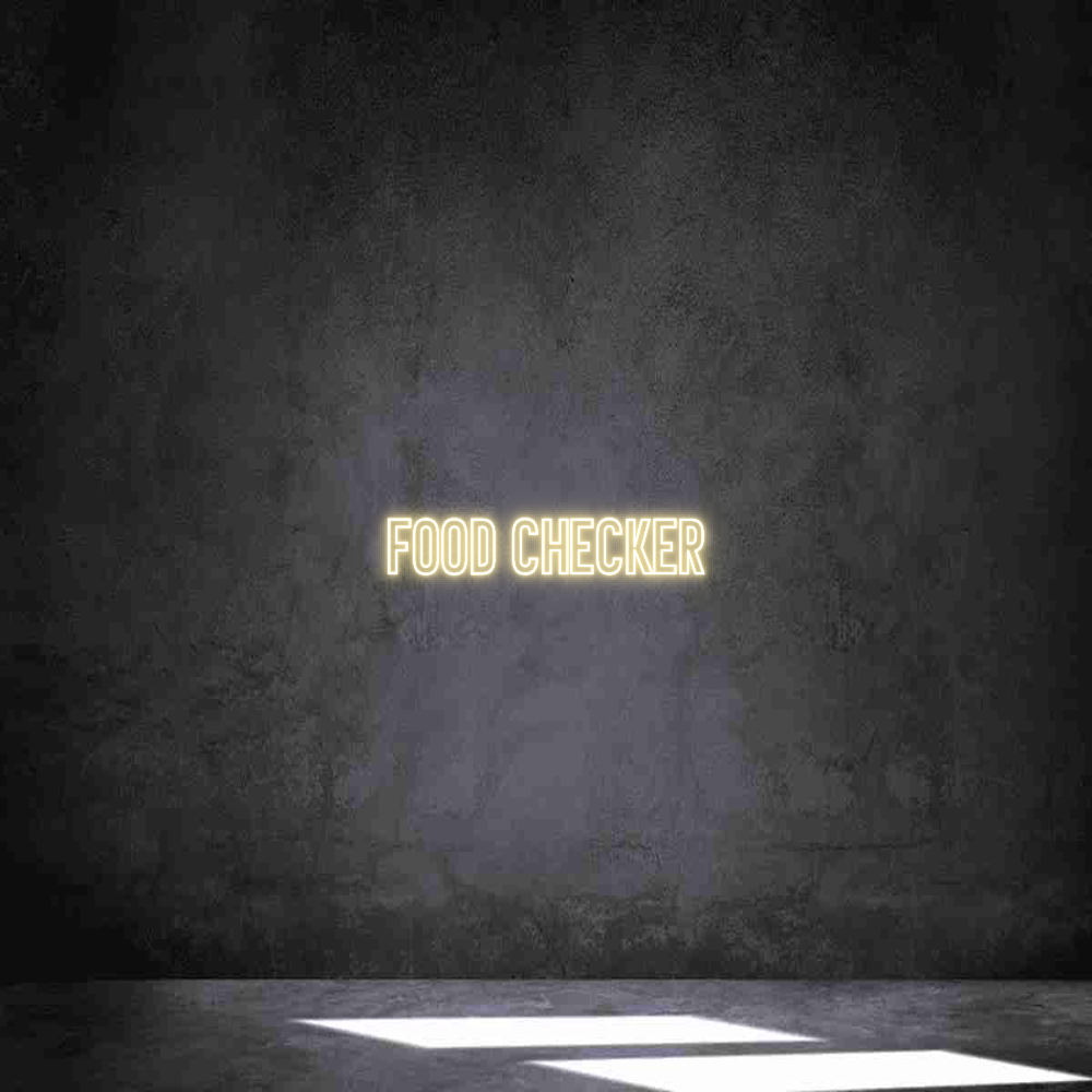 Individuelles Neon: Food Checker