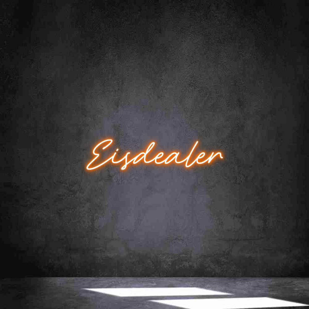 Individuelles Neon: Eisdealer