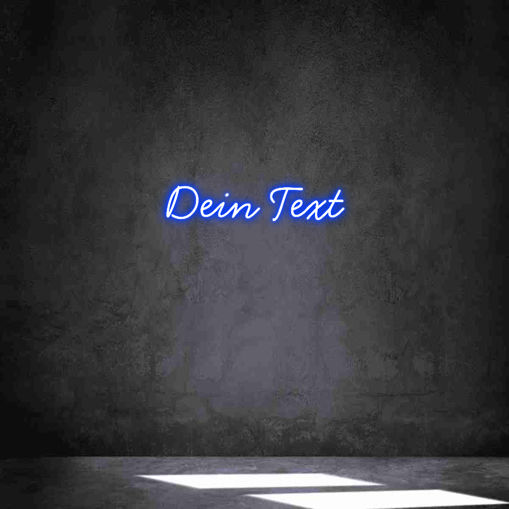 Individuelles Neon: Dein Text