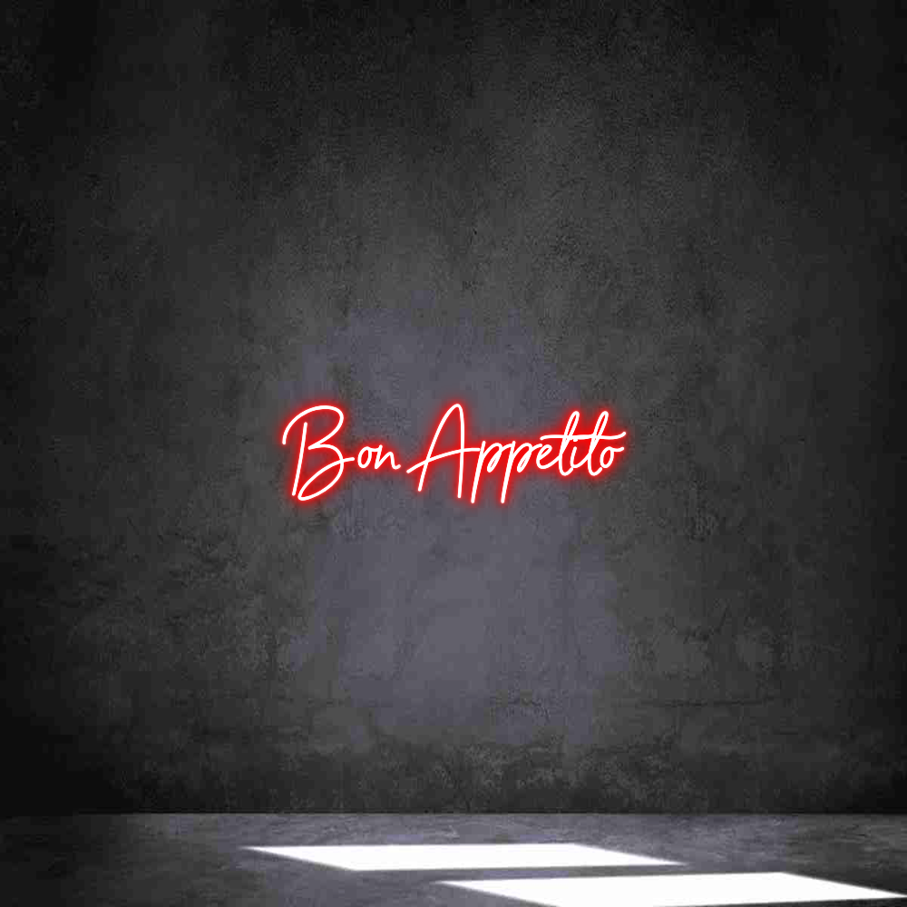 Individuelles Neon: Bon Appetito