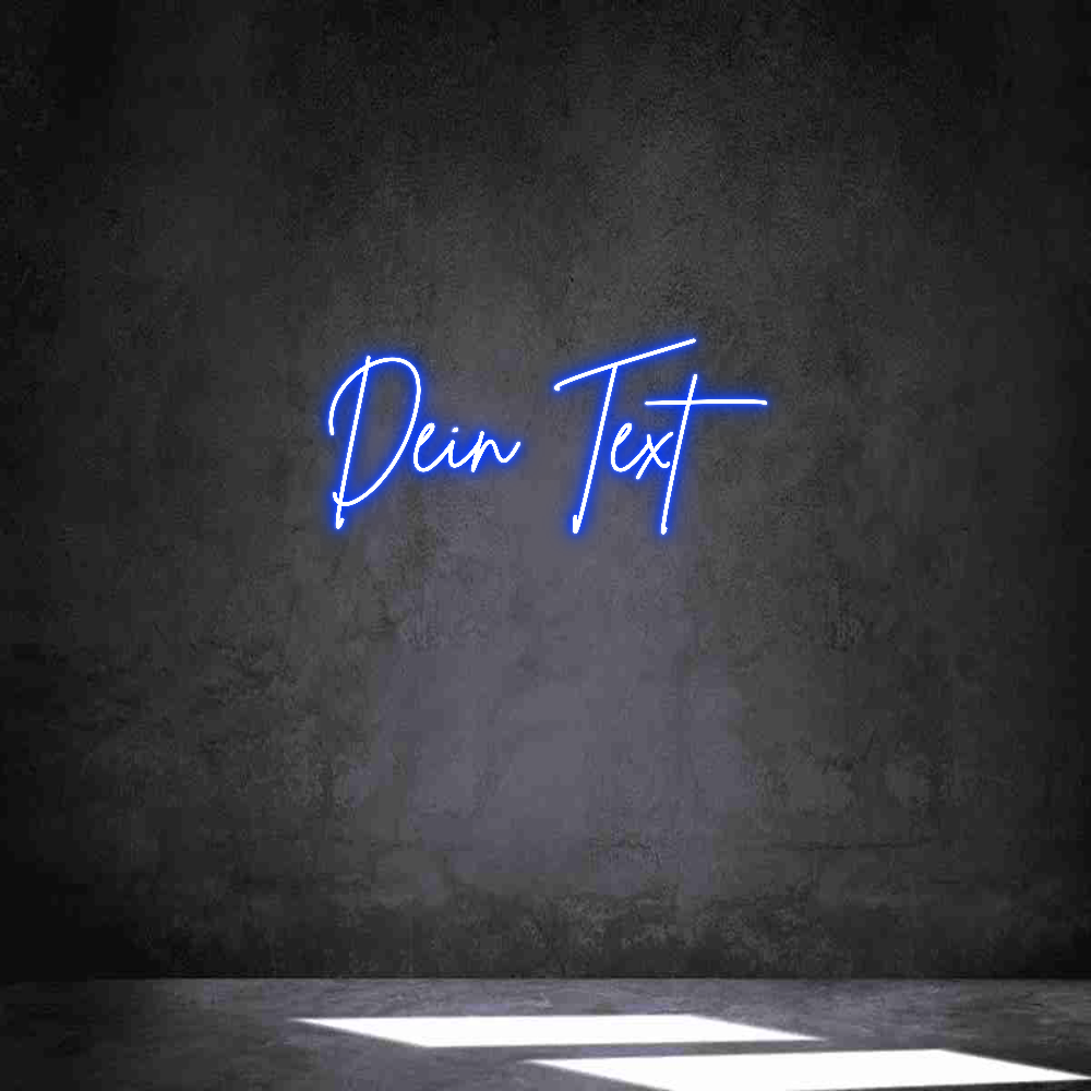 Individuelles Neon: Dein Text