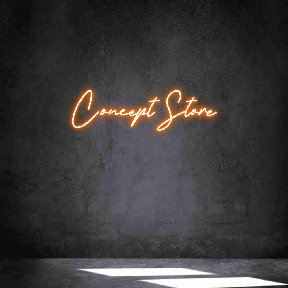 Individuelles Neon: Concept Store