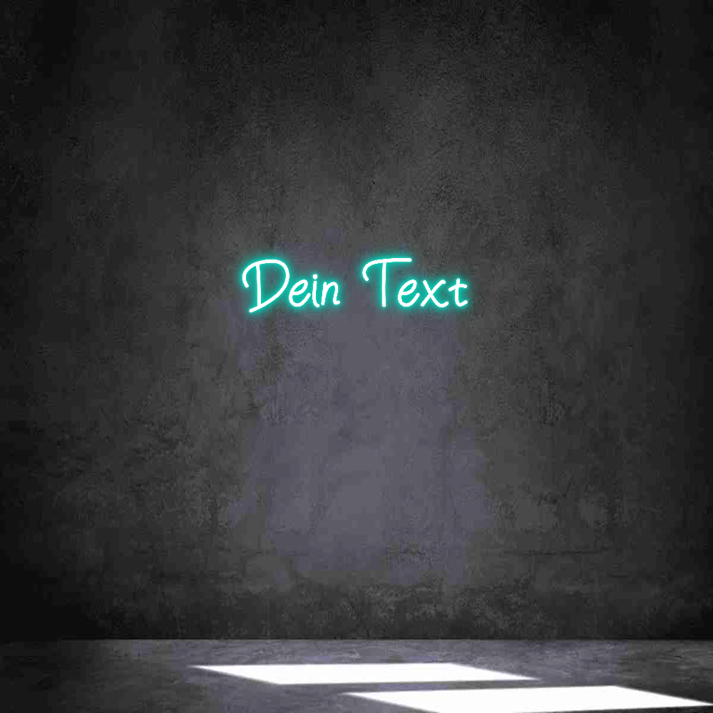 Individuelles Neon: Dein Text