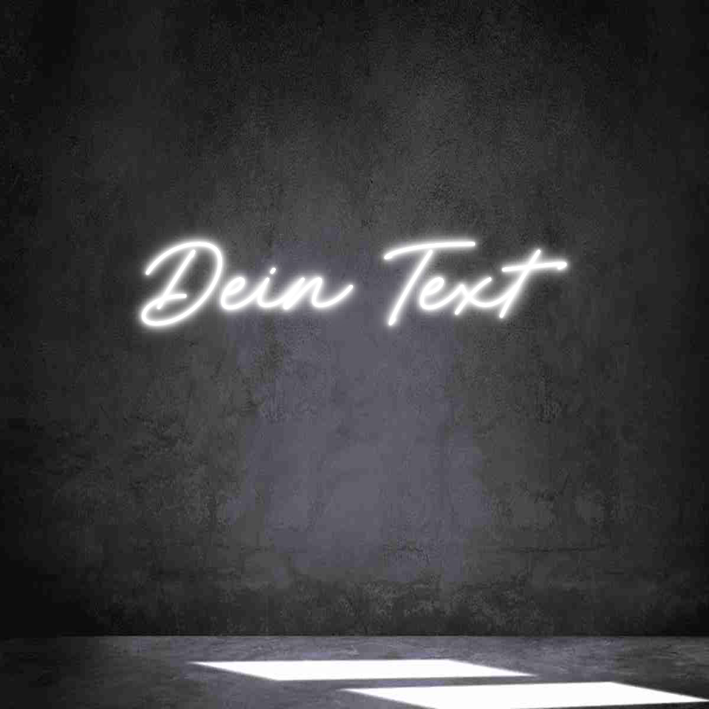 Individuelles Neon: Dein Text