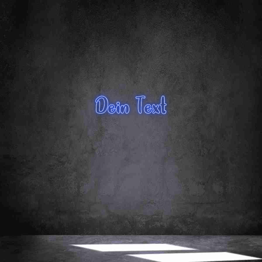Individuelles Neon: Dein Text