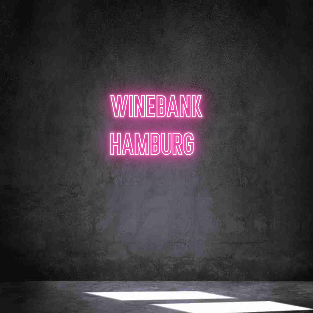 Individuelles Neon: wineBANK
Ham...