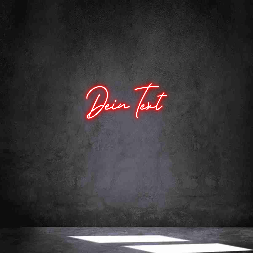 Individuelles Neon: Dein Text