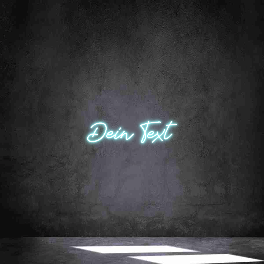Individuelles Neon: Dein Text