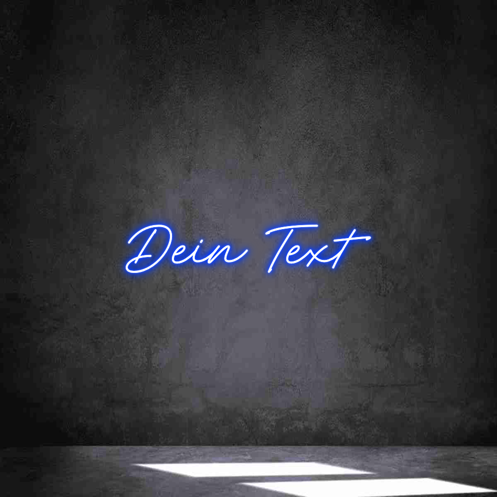 Individuelles Neon: Dein Text