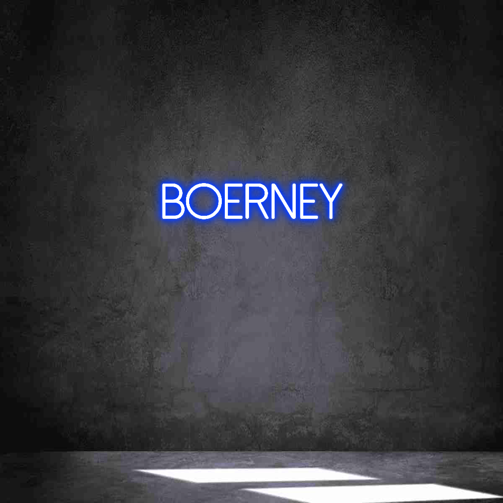 Individuelles Neon: BOERNEY