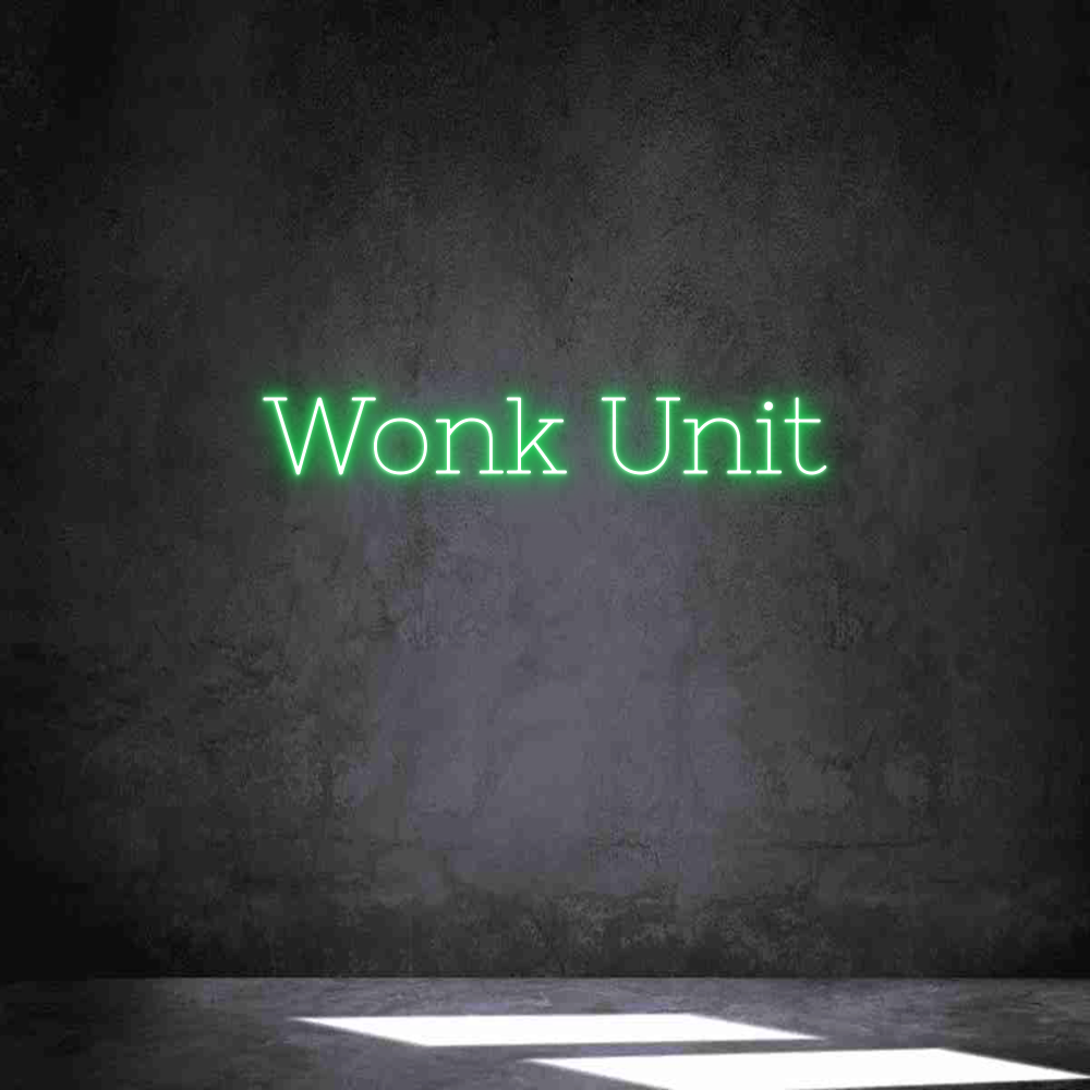 Individuelles Neon: Wonk Unit