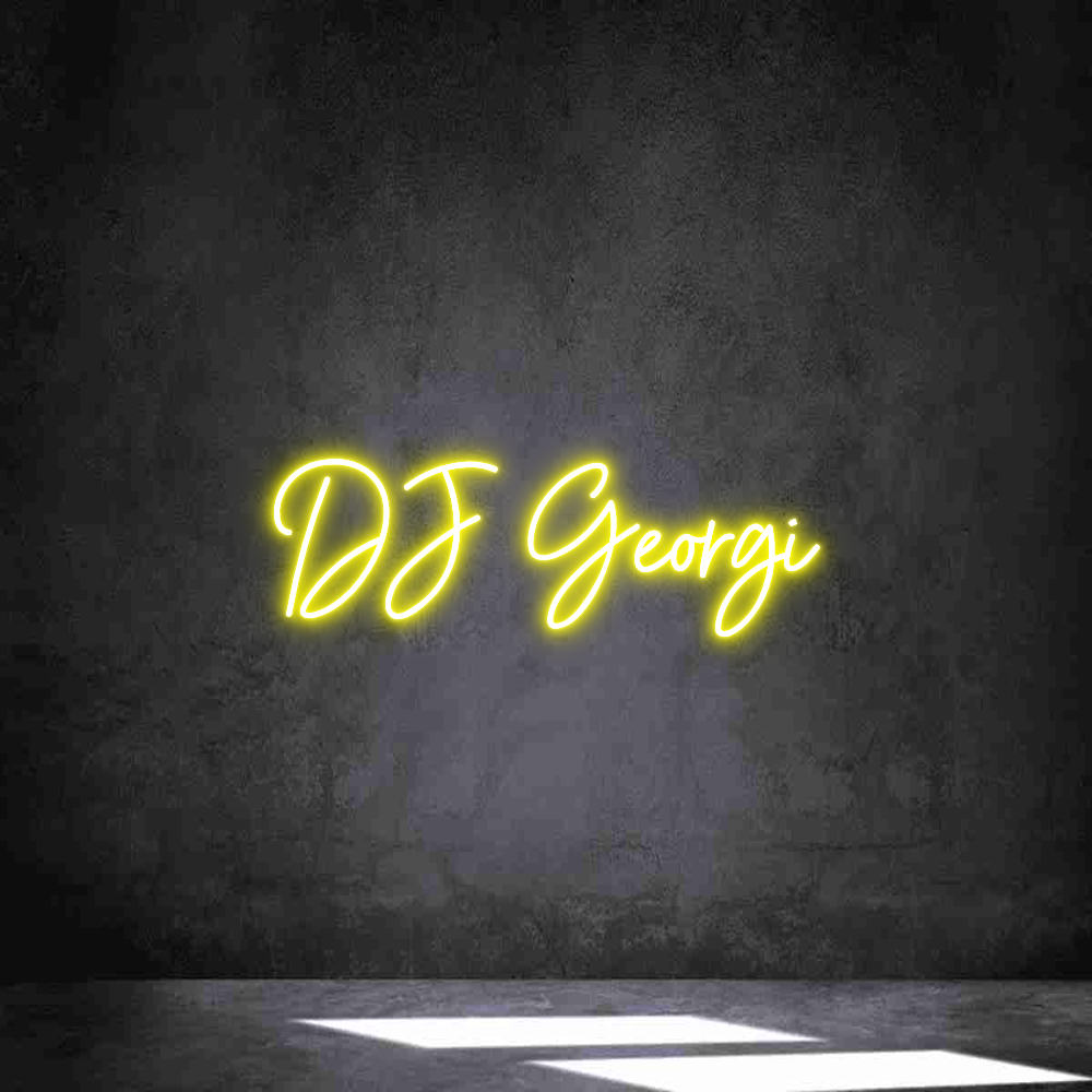 Individuelles Neon: DJ Georgi