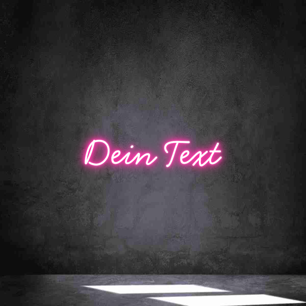 Individuelles Neon: Dein Text