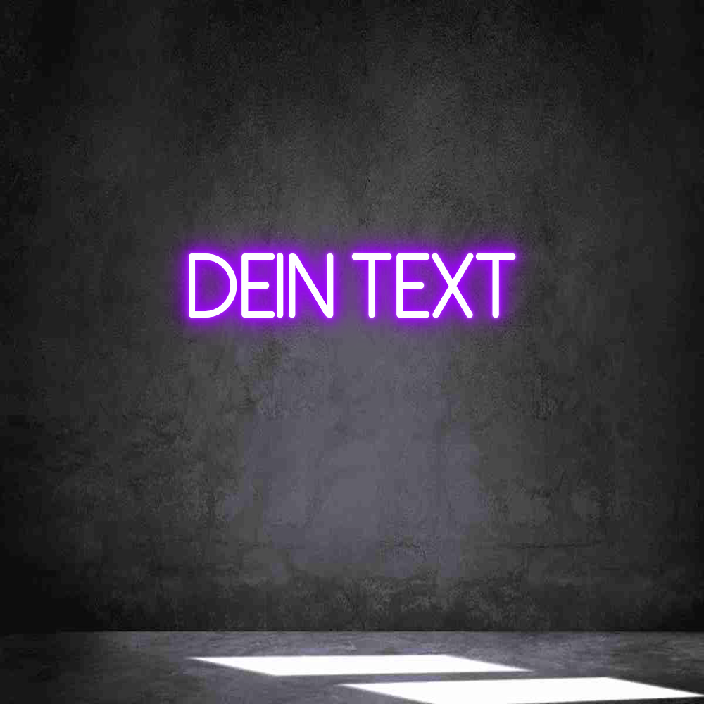 Individuelles Neon: Dein Text