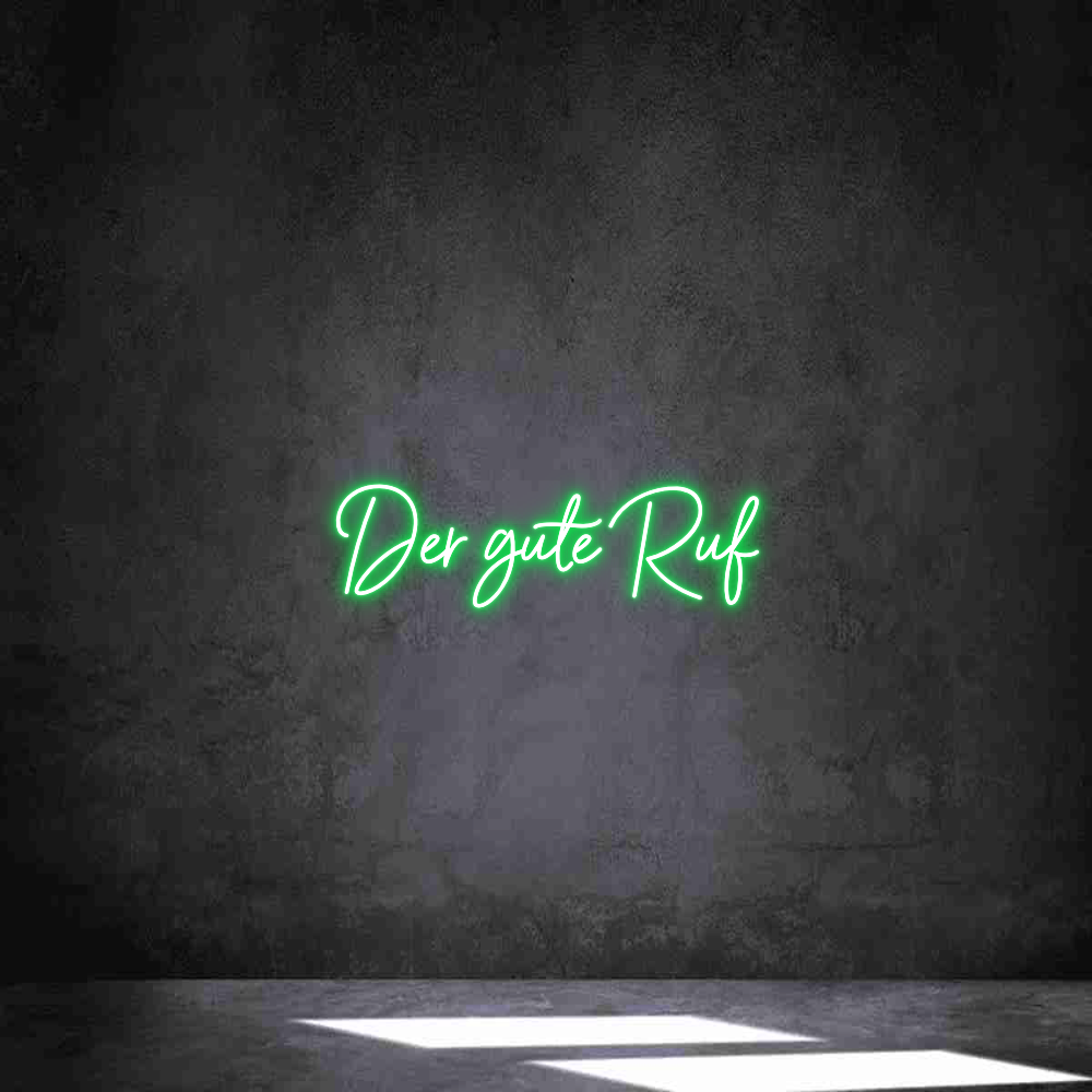 Individuelles Neon: Der gute Ruf