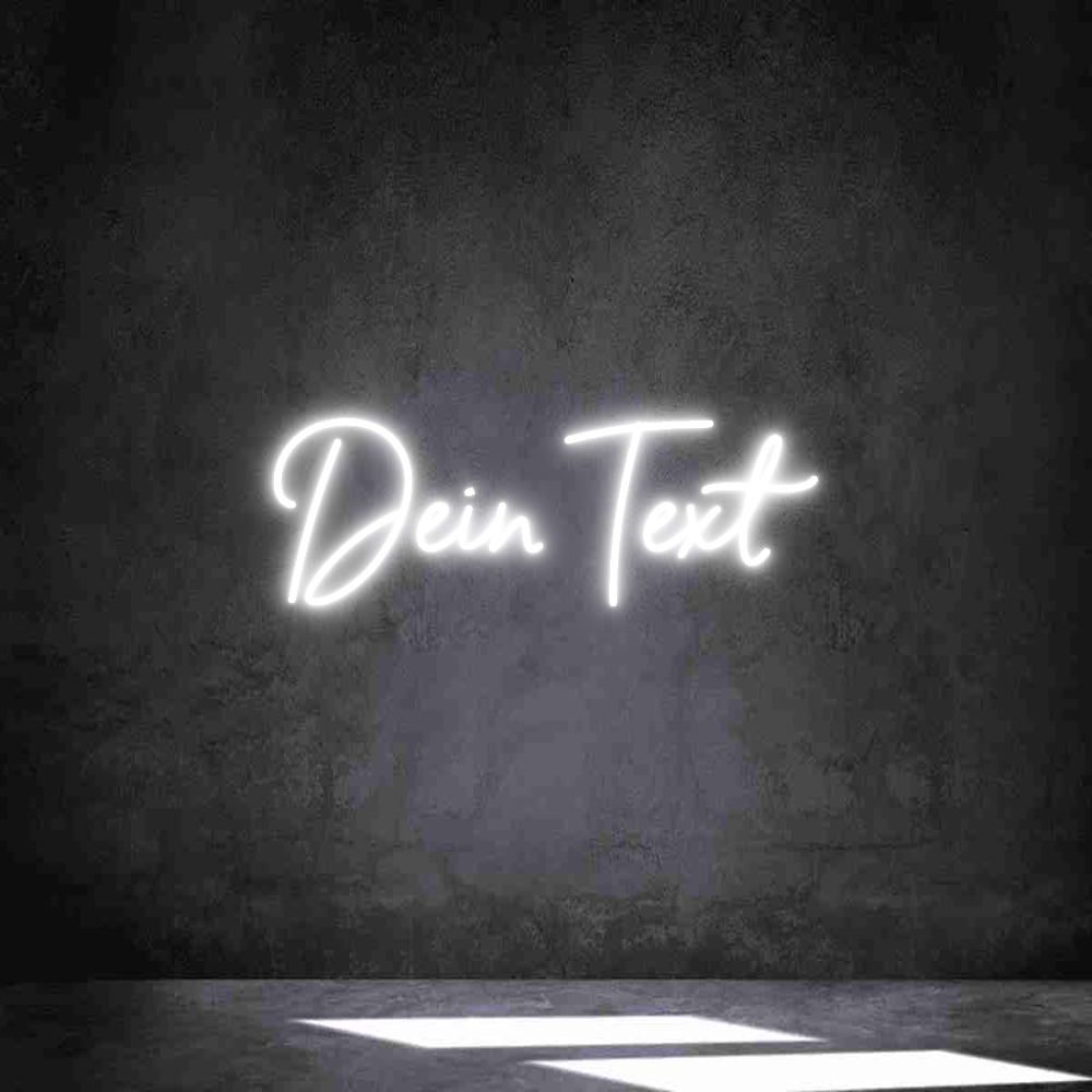 Individuelles Neon: Dein Text