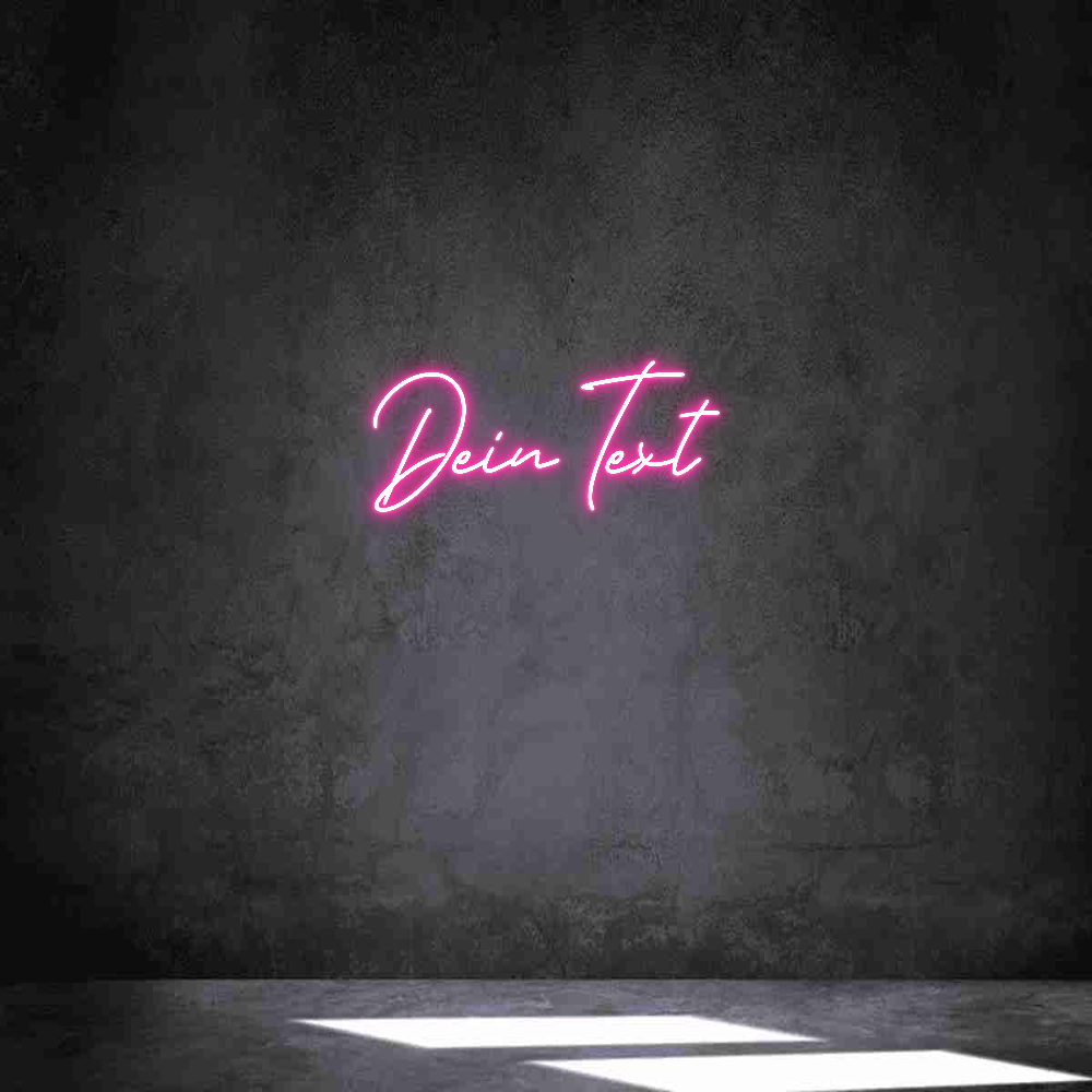Individuelles Neon: Dein Text