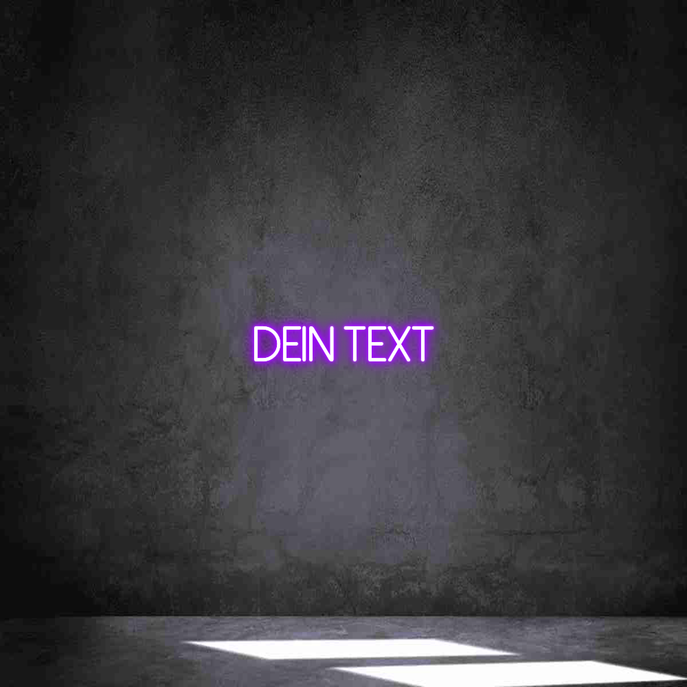 Individuelles Neon: Dein Text