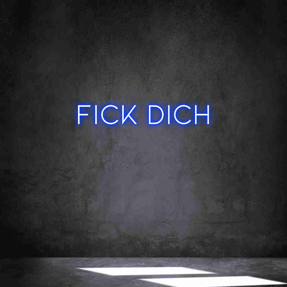 Individuelles Neon: Fick dich