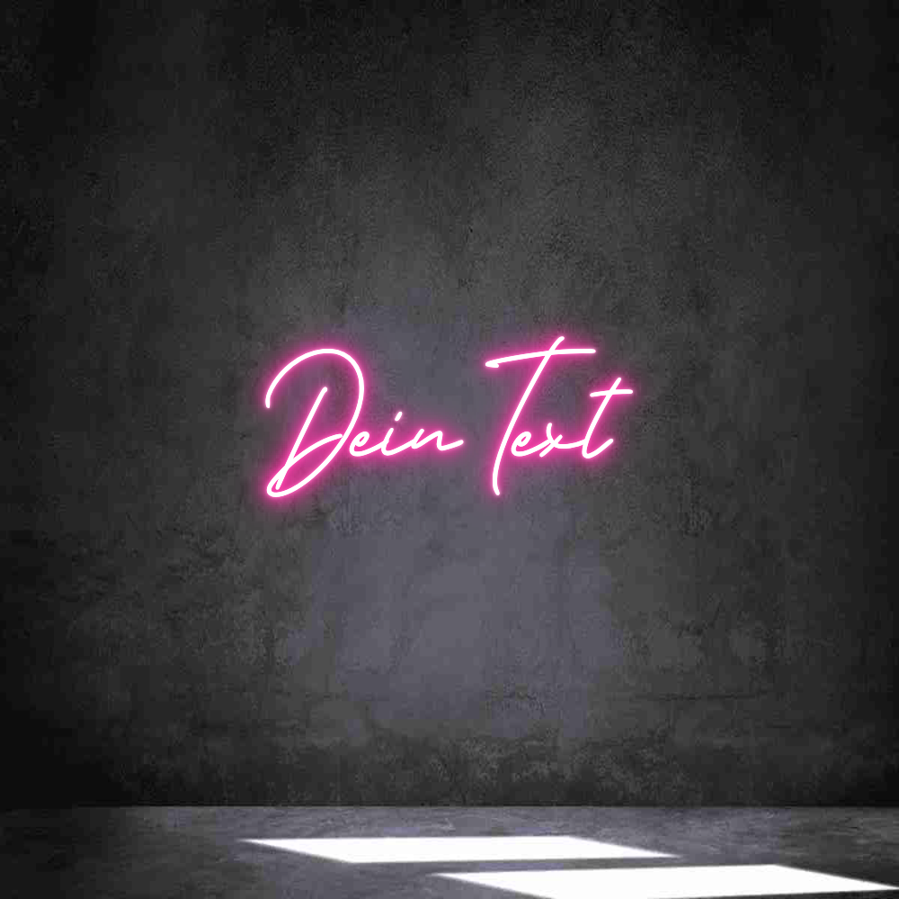 Individuelles Neon: Dein Text