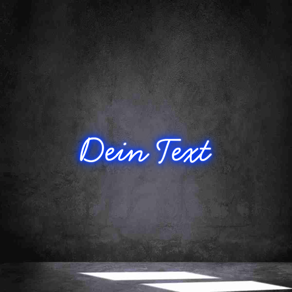Individuelles Neon: Dein Text