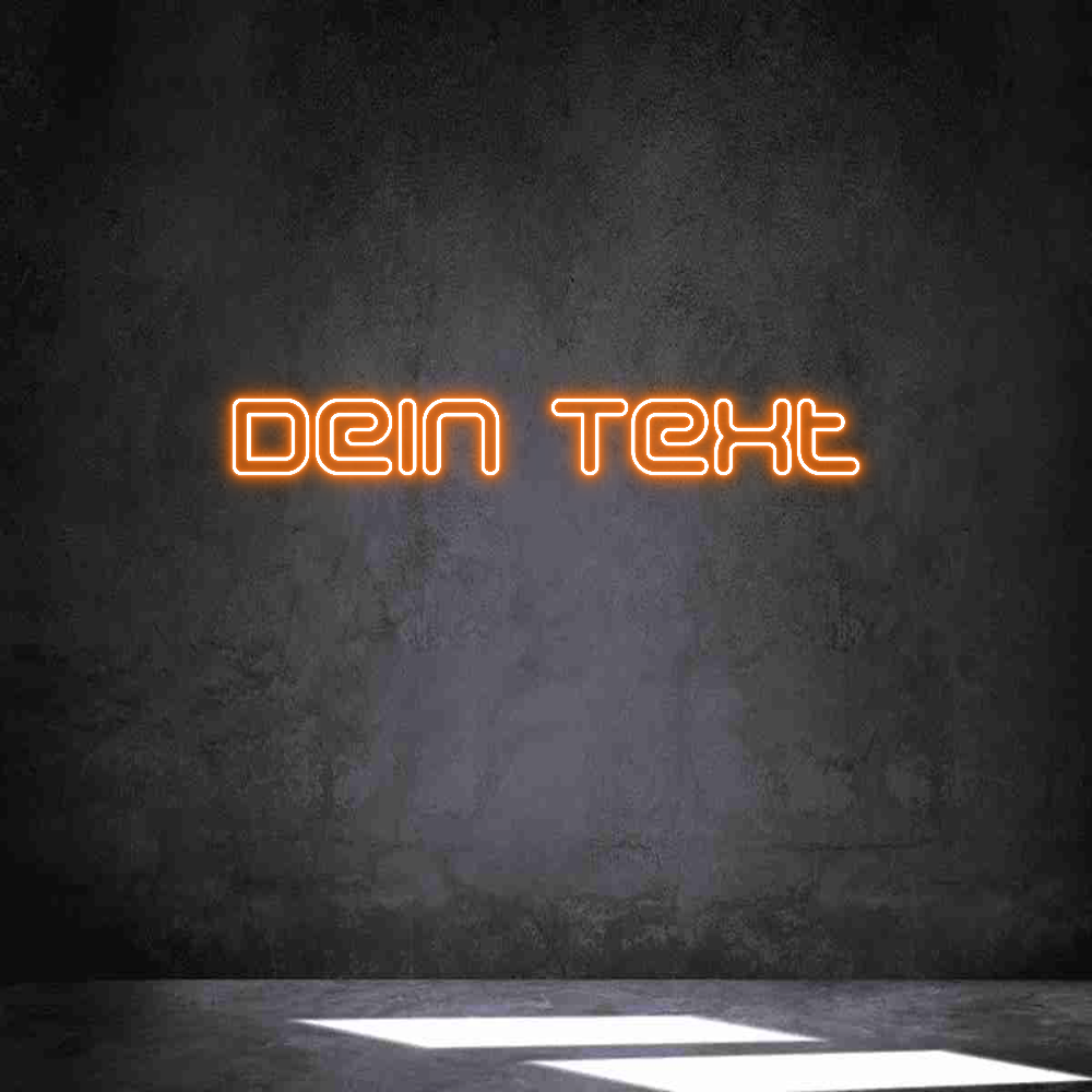 Individuelles Neon: Dein Text