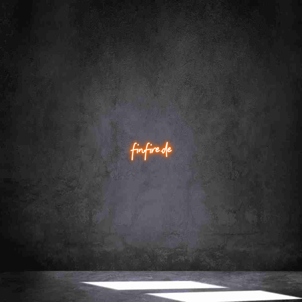 Individuelles Neon: finfire.de