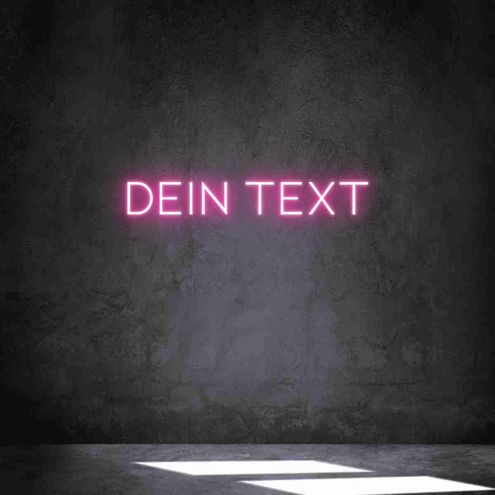 Individuelles Neon: Dein Text