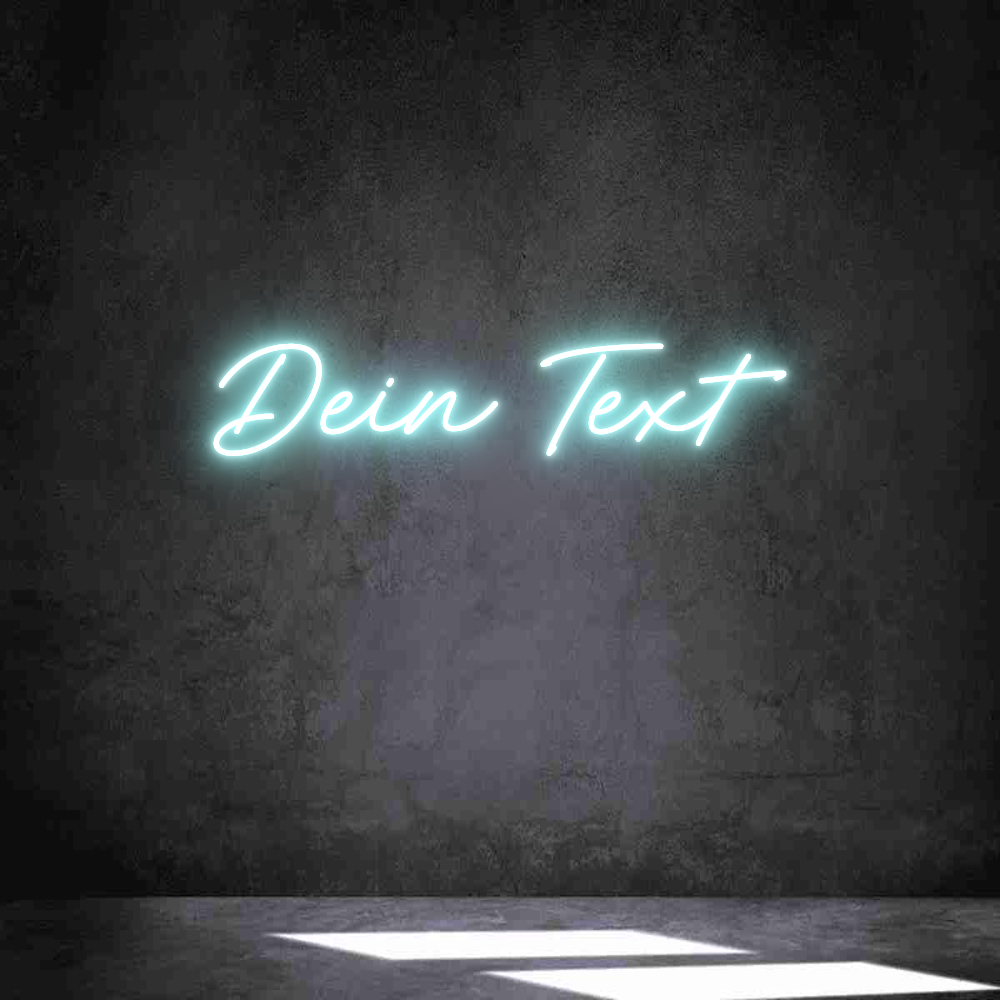 Individuelles Neon: Dein Text