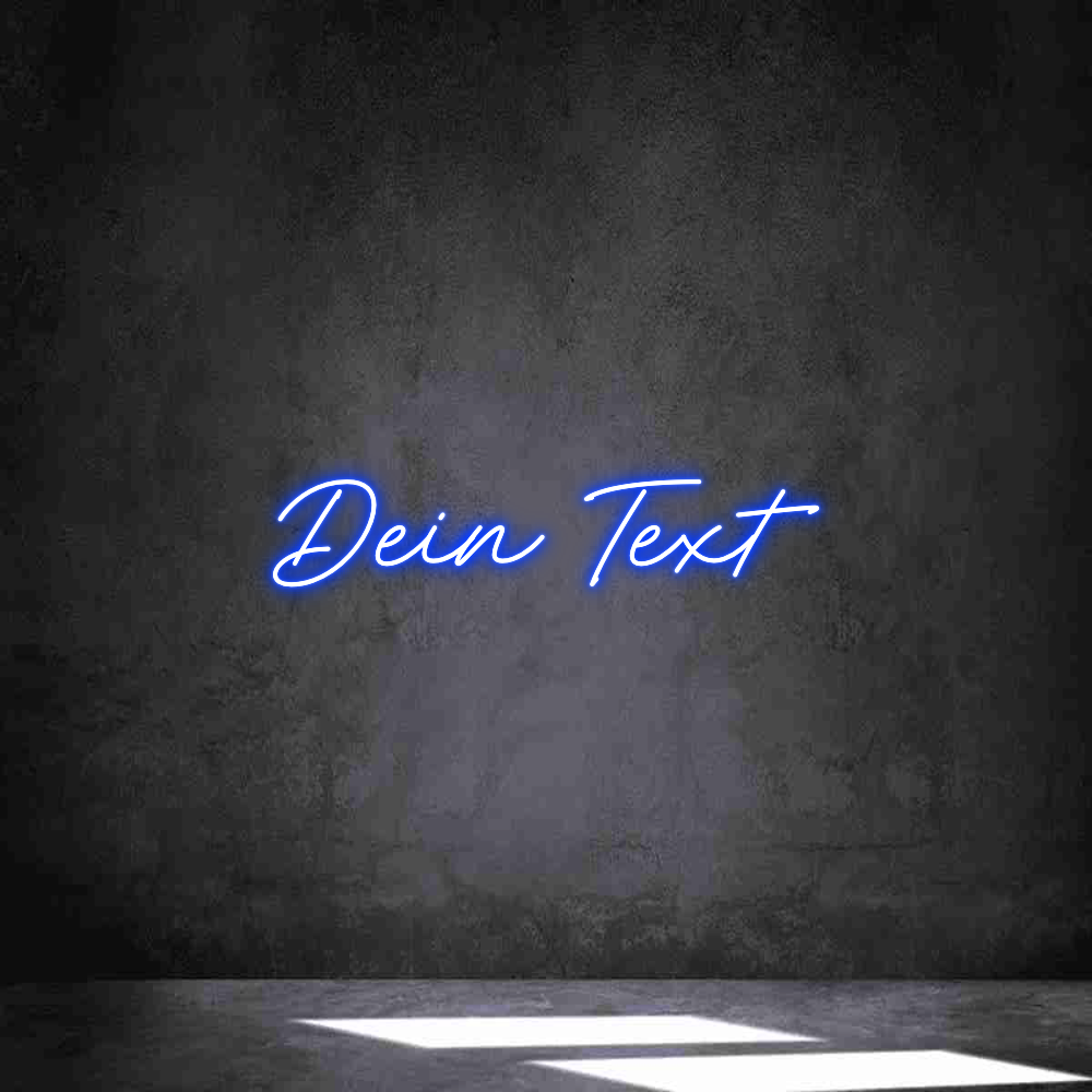 Individuelles Neon: Dein Text