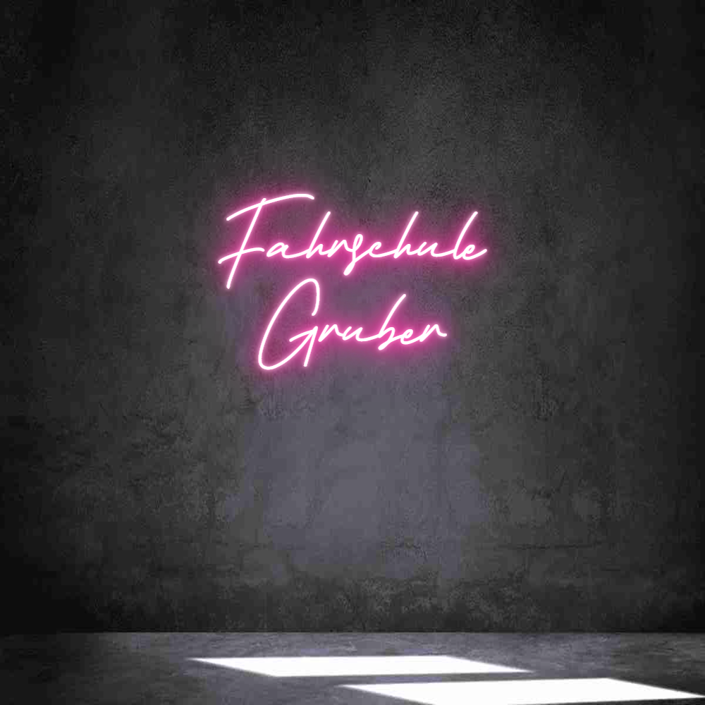 Individuelles Neon: Fahrschule
G...