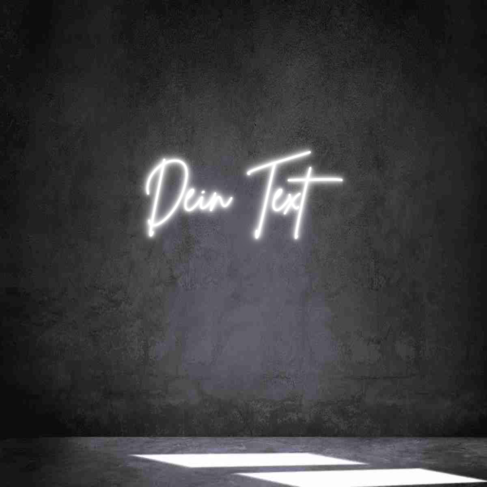 Individuelles Neon: Dein Text