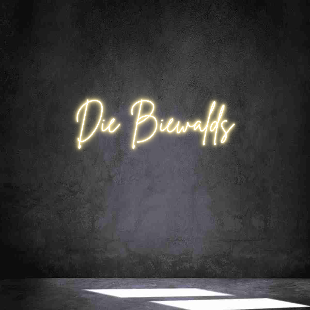 Individuelles Neon: Die Biewalds