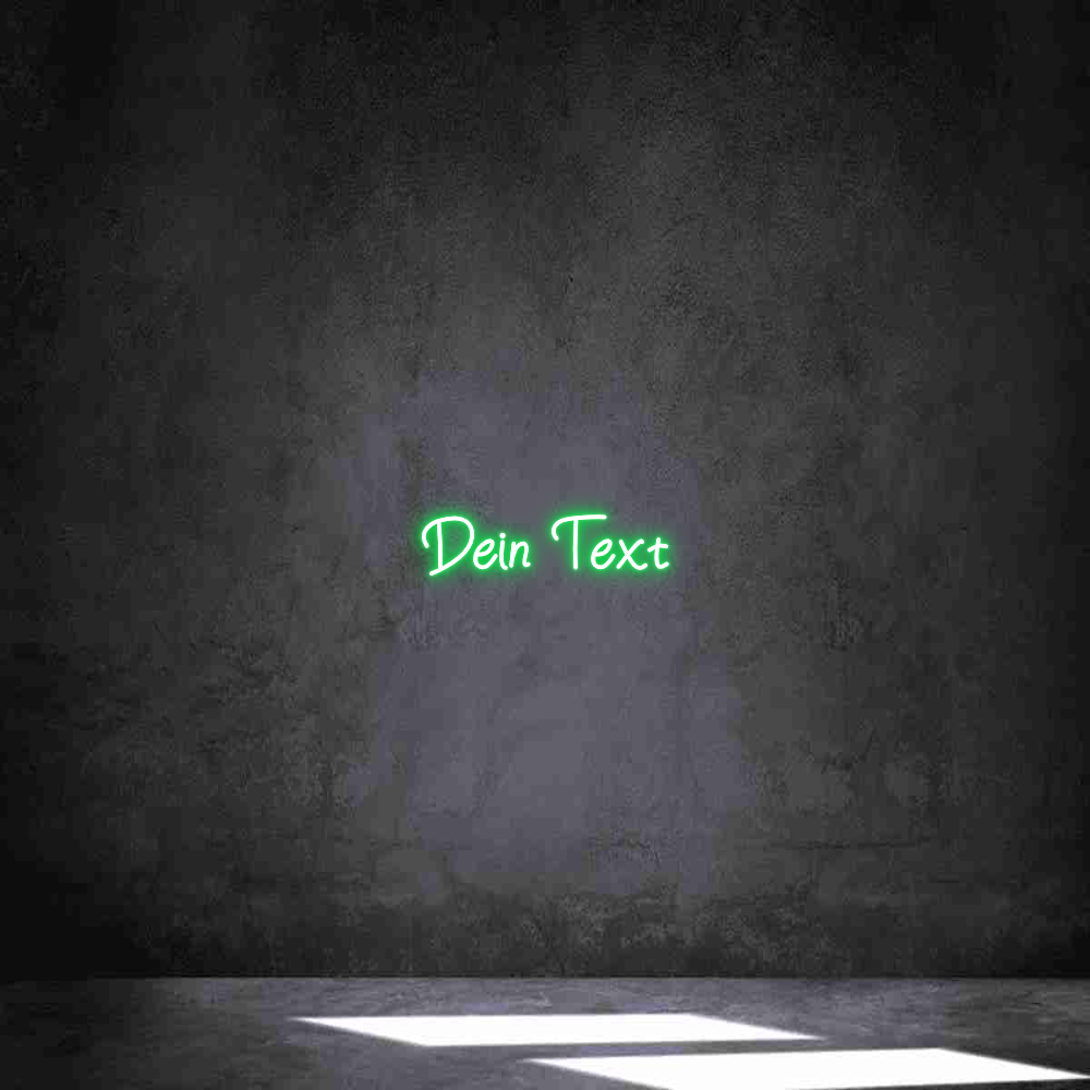 Individuelles Neon: Dein Text