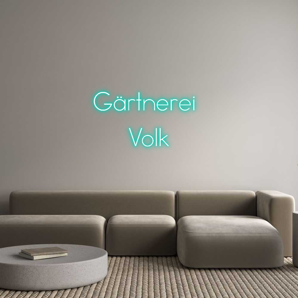 Individuelles Neon: Gärtnerei 
V...